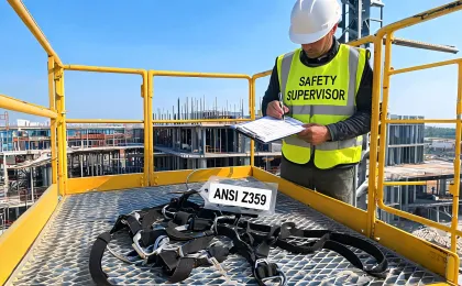 Fall protection harness inspection
