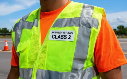 Hi vis safety vest and shirt