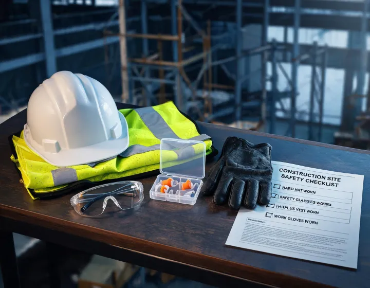 Radians PPE kit for safety eyewear hearing protection and hi vis workwear