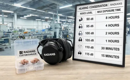 Earplugs and earmuffs for hearing conservation
